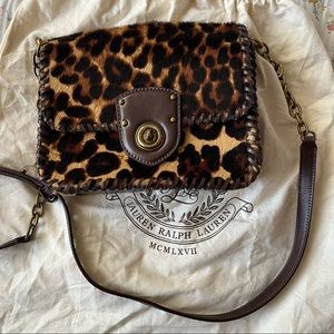 Leather Ralph Lauren crossbody
